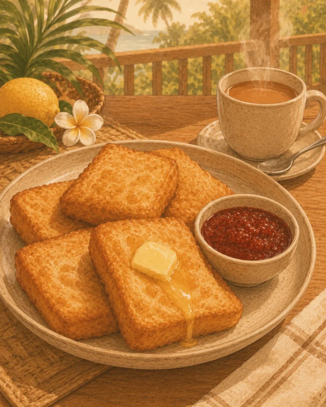 Babakau, petit-déjeuner en Fidji