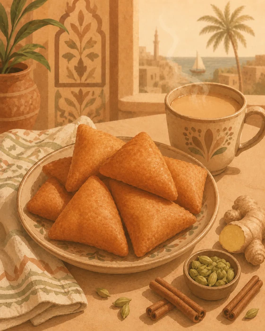 Chai et mandazi, petit-déjeuner en Afrique de l'est
