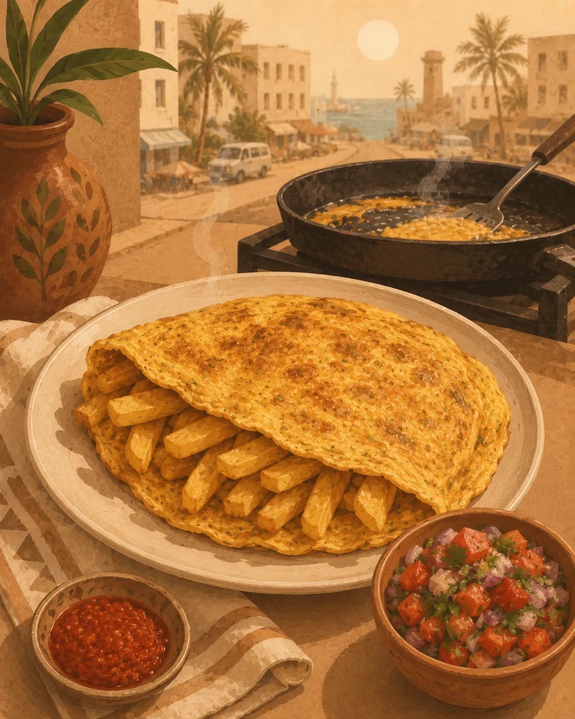 Chipsi mayai, petit-déjeuner en Tanzanie