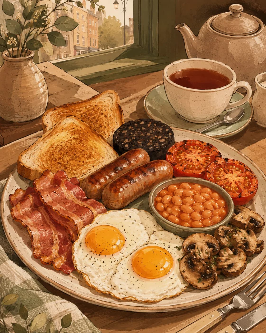 Full English breakfast, petit-déjeuner en Royaume-Uni