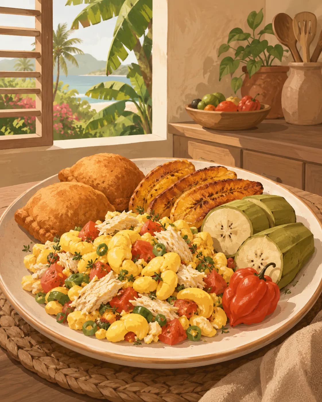 Ackee and saltfish, petit-déjeuner en Jamaïque