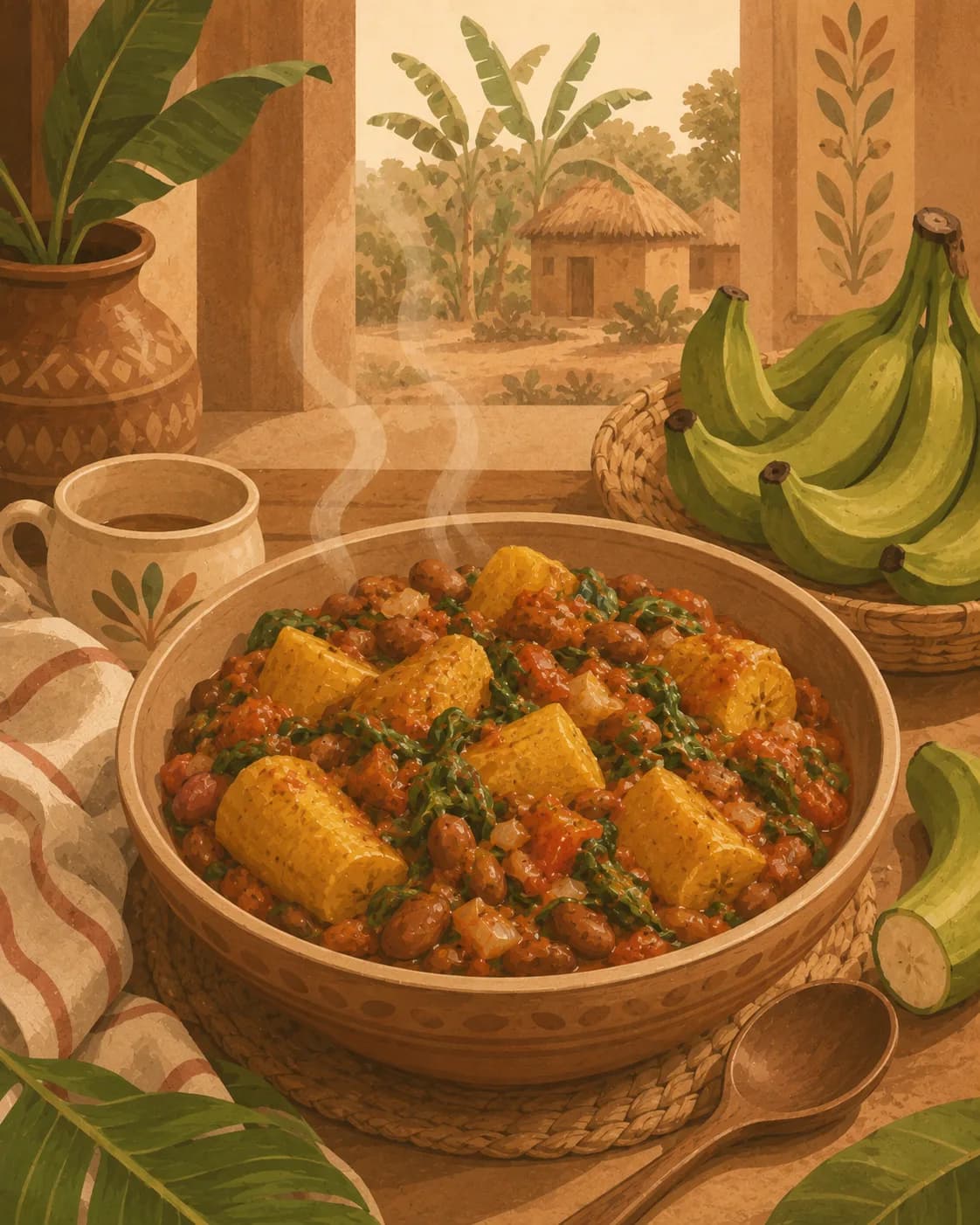Katogo, petit-déjeuner en Ouganda
