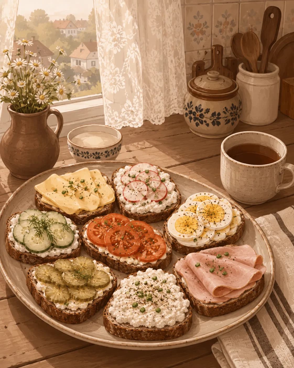 Kanapki, petit-déjeuner en Pologne