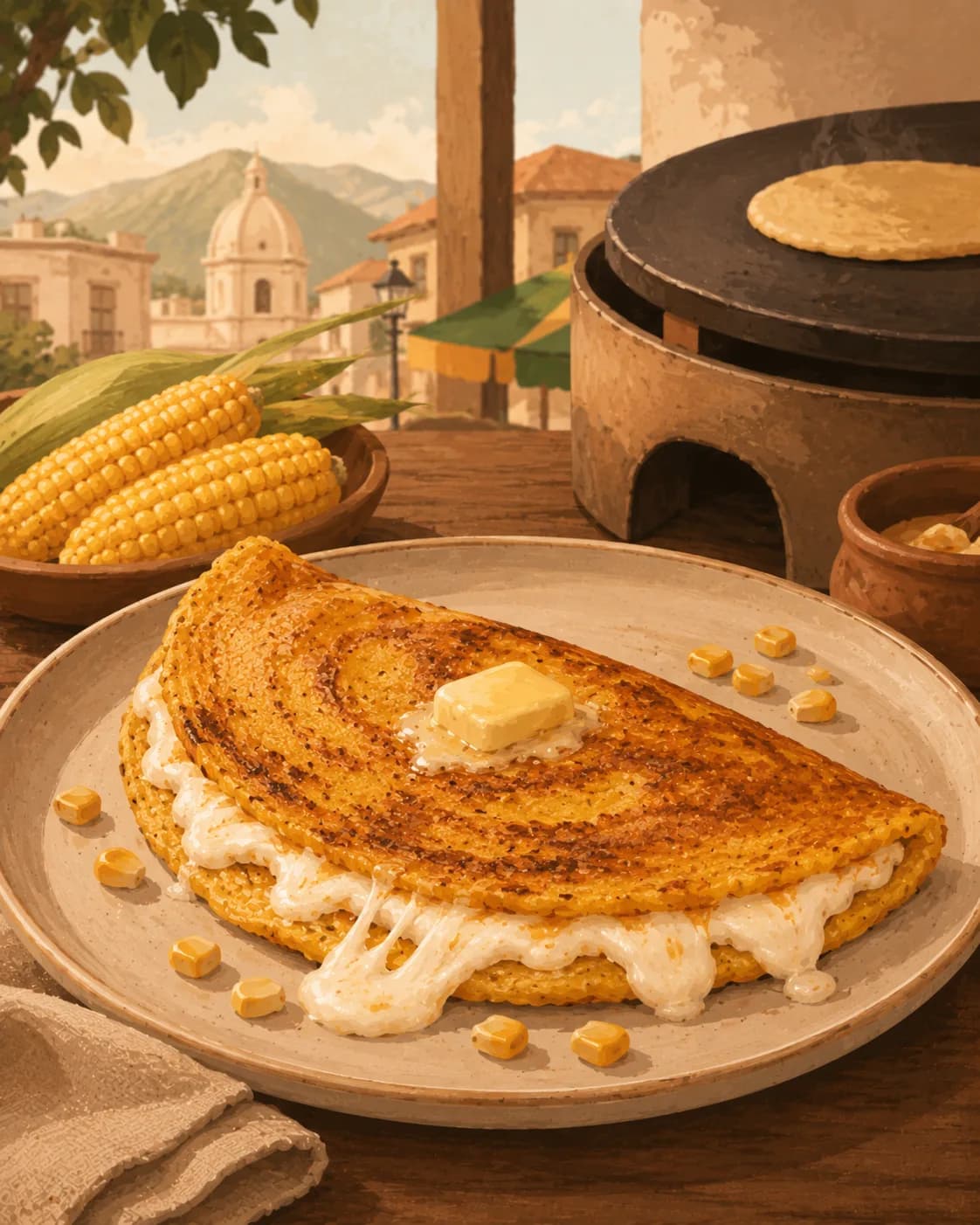 Cachapas, petit-déjeuner en Venezuela